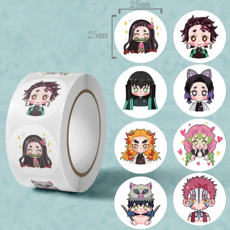 500PCS Demon Slayer Anime Sticker Pack – Kawaii Laptop, Phone & Gift Decorating Stickers