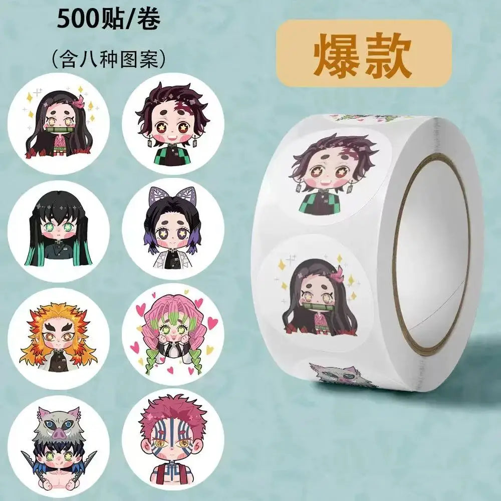 500PCS Demon Slayer Anime Sticker Pack – Kawaii Laptop, Phone & Gift Decorating Stickers