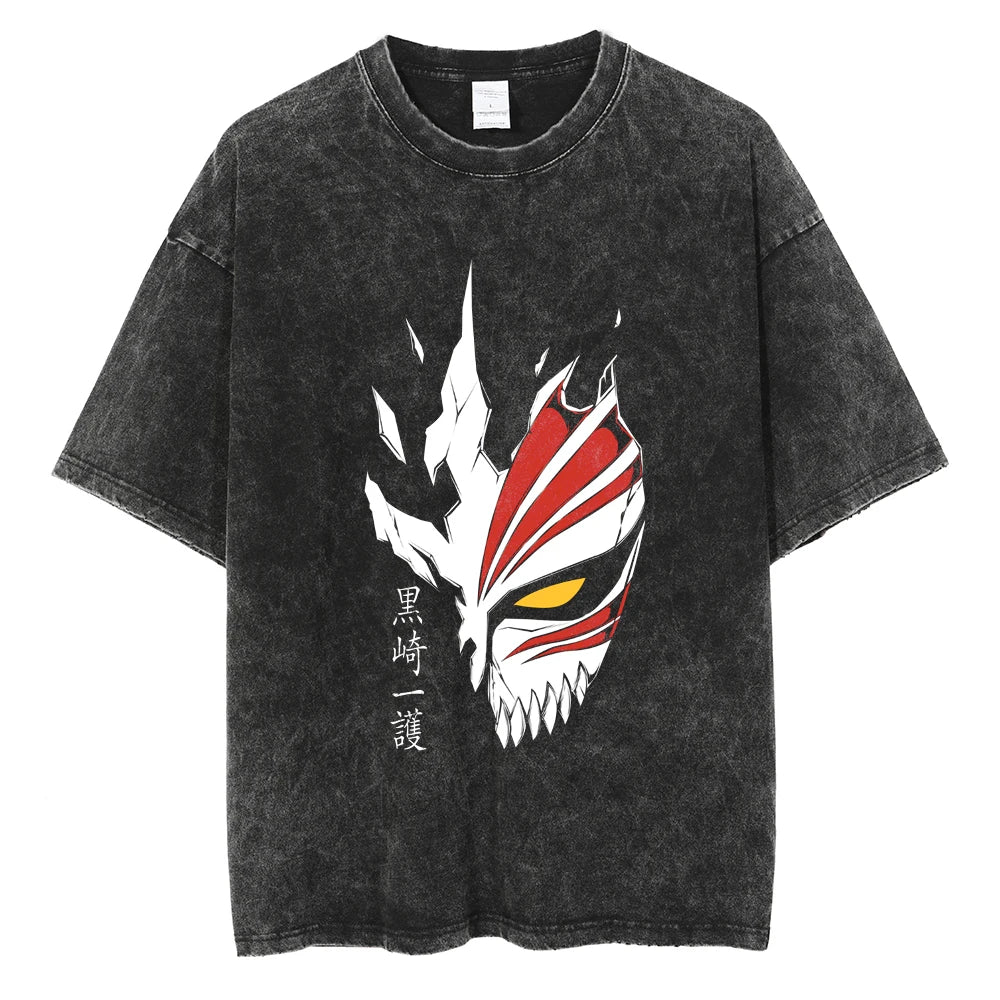 BLEACH Kenpachi Zaraki Oversized Graphic T-Shirt – Unisex Anime Streetwear Tee
