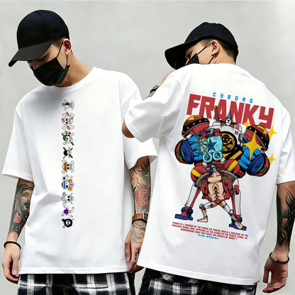 Summer New Arrival: One Piece Pattern T-shirt, unisex, anime print, casual short-sleeved, fashionable streetwear top, Y2K style.