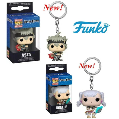 Black Clover Vinyl Figure Keychain – Asta, Noelle & Yami Collectible Anime Keychain with Box