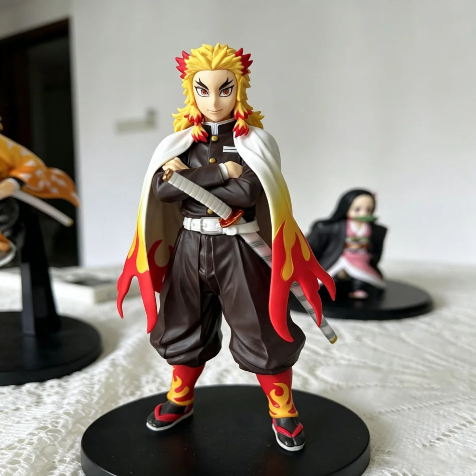 Demon Slayer Tanjiro Kamado & Mitsuri Kanroji Anime Figures – Kizuna Series Collectible Desk Display