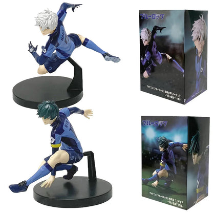 Blue Lock Nagi Seishiro & Rin Itoshi 13cm Anime Figures – PVC Collectible Figurines