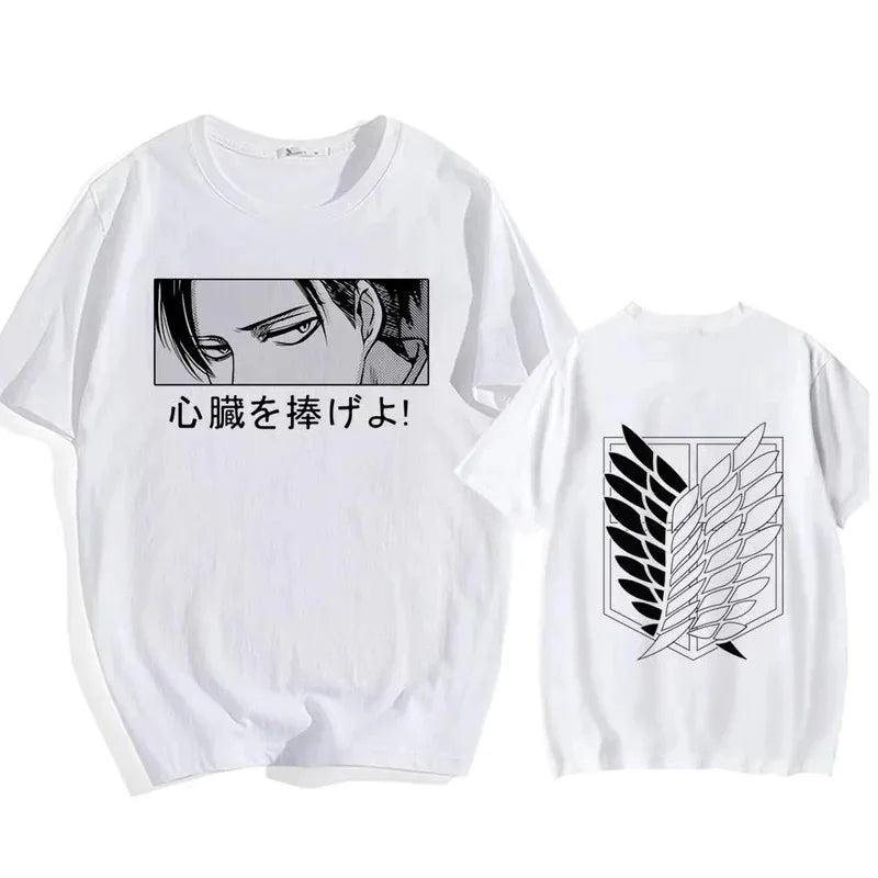 Attack on Titan Eren Yeager Graphic T-Shirt – Oversized Unisex Cotton Anime Streetwear Tee