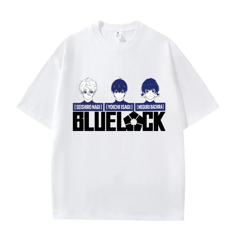 Blue Lock Isagi & Bachira Graphic T-Shirt – Unisex Anime Cotton Streetwear Tee