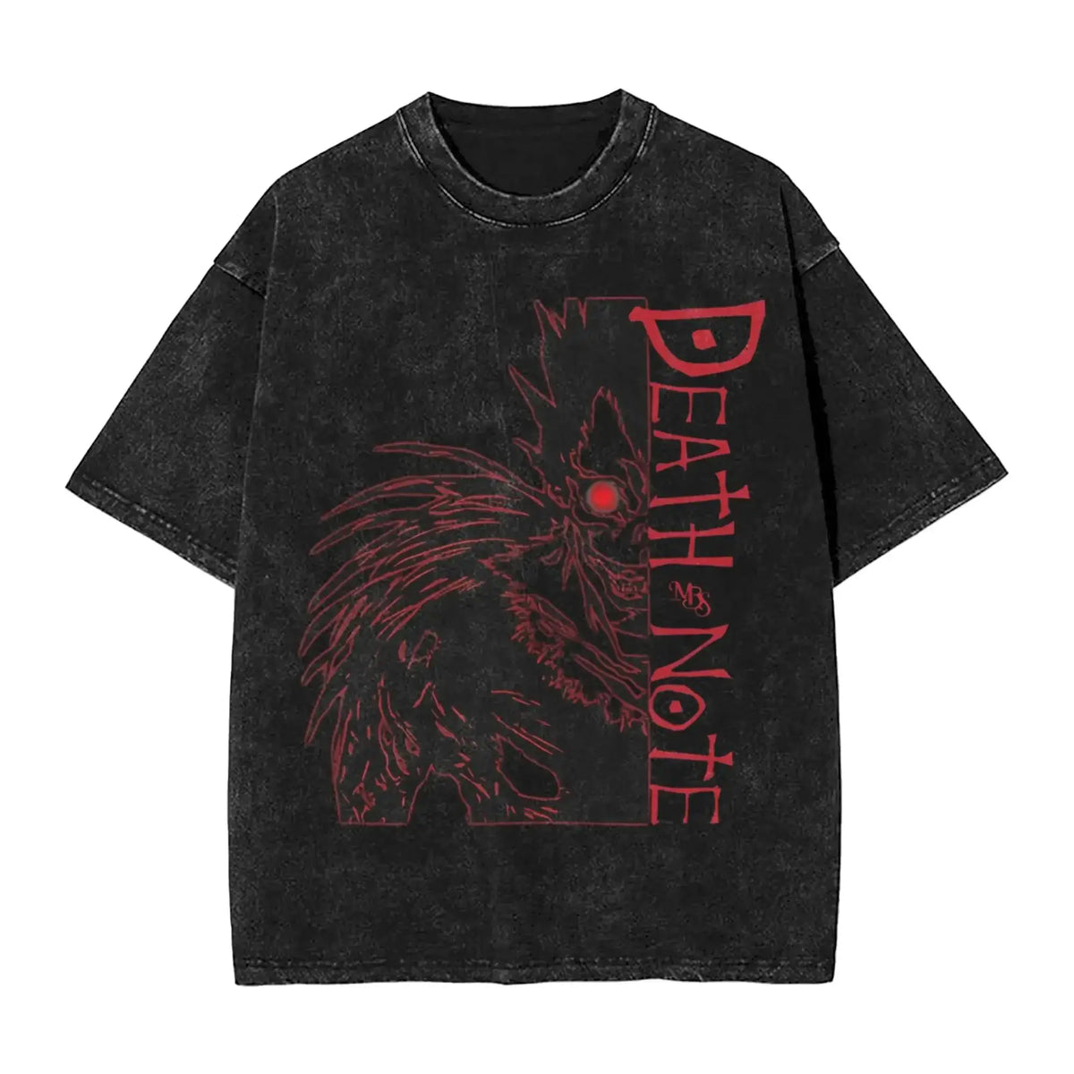 Death Note L Lawliet Vintage Washed T-Shirt – Oversized Manga Graphic Streetwear Tee