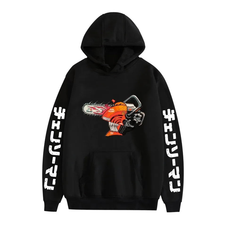 Chainsaw Man Pochita Hoodie – Unisex Harajuku Anime Streetwear Pullover