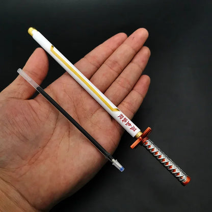Demon Slayer Sword Gel Pen – 17 Anime Character Styles, 0.5mm Black Ink Cosplay Stationery