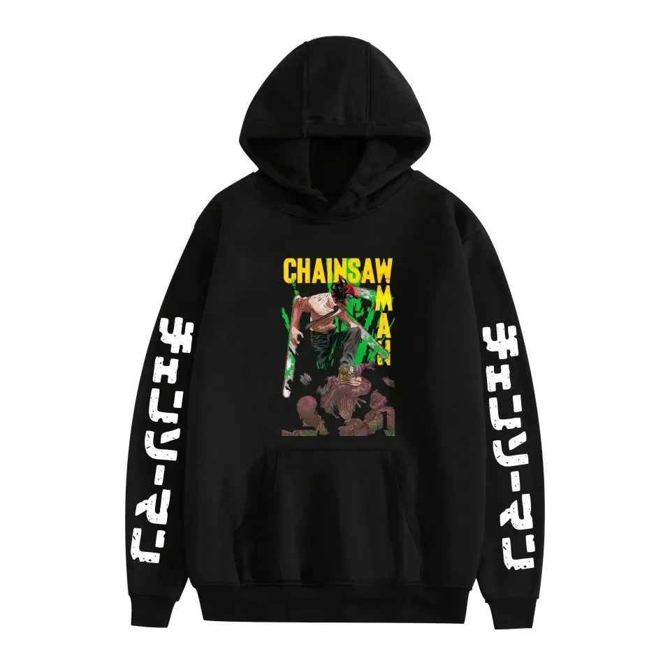 Chainsaw Man Pochita Hoodie – Unisex Harajuku Anime Streetwear Pullover