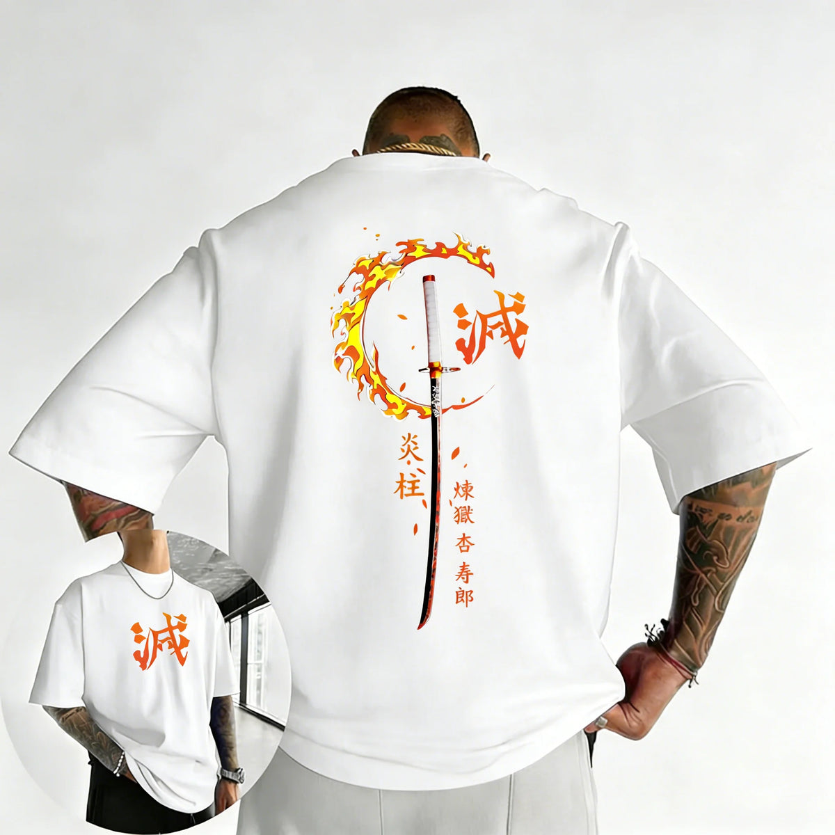 Demon Slayer Kyojuro Rengoku Anime T-Shirt – Unisex Y2K Streetwear Graphic Tee 2026