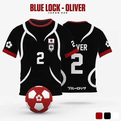 Blue Lock Sae Itoshi Anime Football Jersey – 3D Print Oversized Unisex T-Shirt
