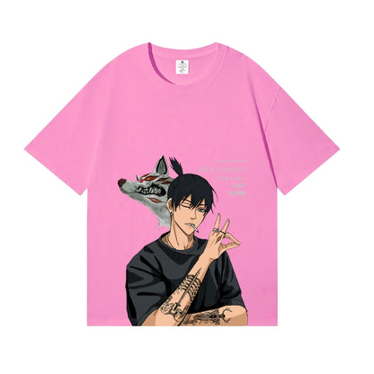 Chainsaw Man Aki Hayakawa T-Shirt – Japanese Anime Streetwear Unisex Tee
