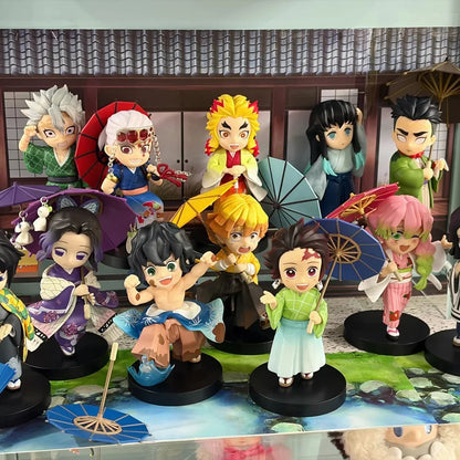 Demon Slayer Shinobu Kocho & Mitsuri Kanroji 15cm Anime Figures – Plum Rain Series Collectible Statues
