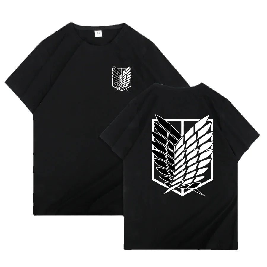 Attack on Titan Anime Graphic T-Shirt – Oversized Unisex Cotton Harajuku Streetwear Tee