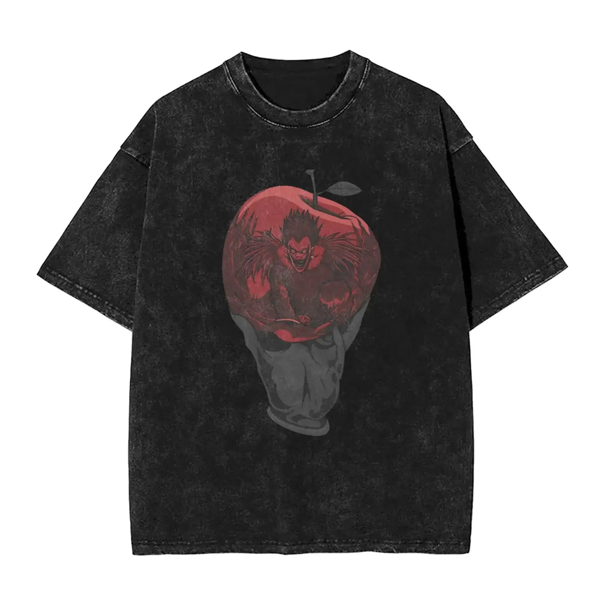 Death Note L Lawliet Vintage Washed T-Shirt – Oversized Manga Graphic Streetwear Tee