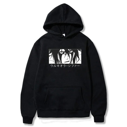 BLEACH Ulquiorra Cifer Gothic Hoodie – Manga Harajuku Anime Streetwear Sweatshirt