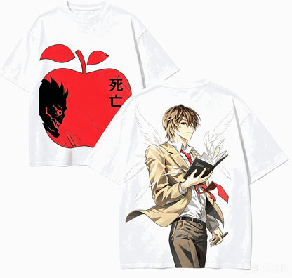 Death Note Oversized T-Shirt – Unisex Retro Harajuku Anime Streetwear Tee