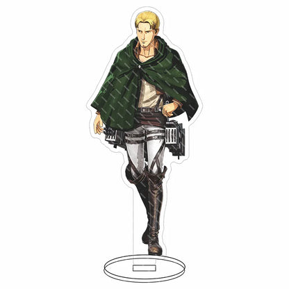 Attack on Titan Acrylic Stand Figure – 16CM Anime Display Stand | Eren, Mikasa, Armin & Conni