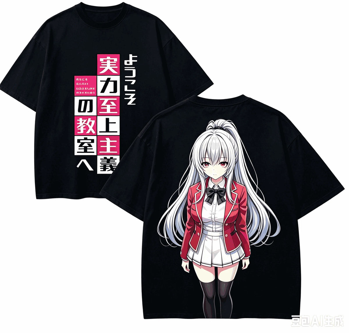 Classroom of the Elite Oversized T-Shirt – Unisex Harajuku Anime Streetwear Tee