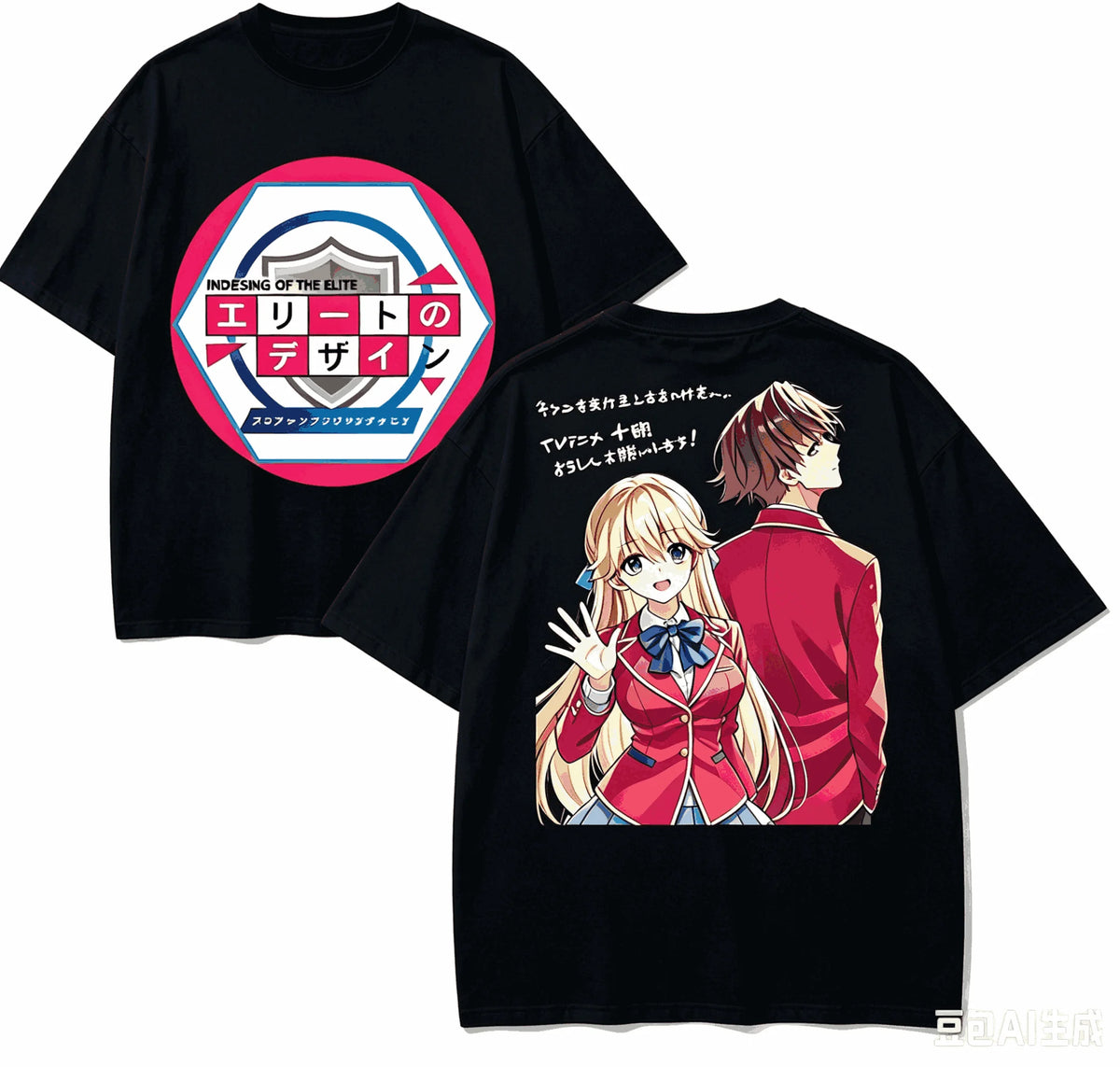 Classroom of the Elite Retro Oversized T-Shirt – Unisex Harajuku Anime Streetwear