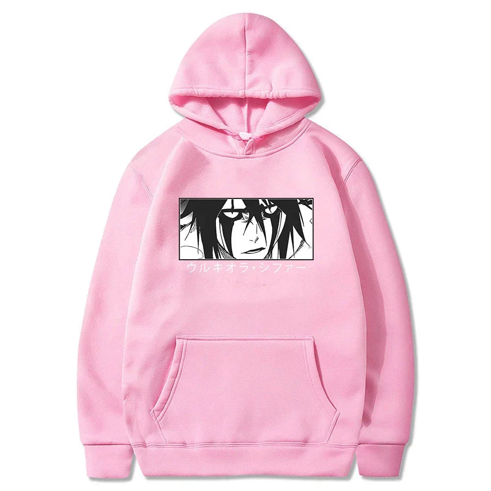 BLEACH Ulquiorra Cifer Gothic Hoodie – Manga Harajuku Anime Streetwear Sweatshirt