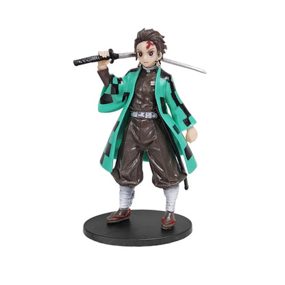 Demon Slayer Anime Action Figures – Tanjiro, Nezuko, Zenitsu & Inosuke Collectible Models