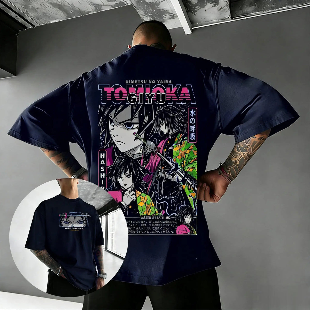 Demon Slayer Giyu Tomioka Anime Graphic T-Shirt – Unisex Summer Casual Tee 2026