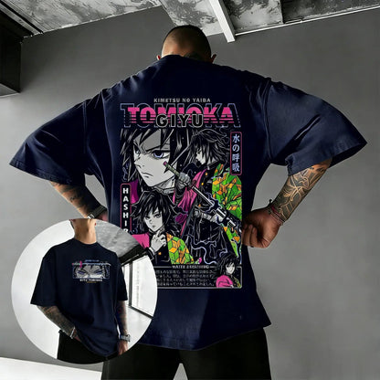 Demon Slayer Giyu Tomioka Anime Graphic T-Shirt – Unisex Summer Casual Tee 2026