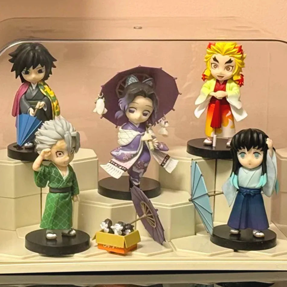 Demon Slayer Shinobu Kocho & Mitsuri Kanroji 15cm Anime Figures – Plum Rain Series Collectible Statues