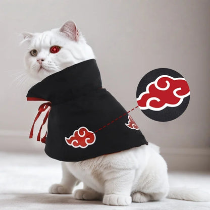 Naruto Pet Cosplay Cloak – Hokage & Akatsuki Costume for Cats and Dogs