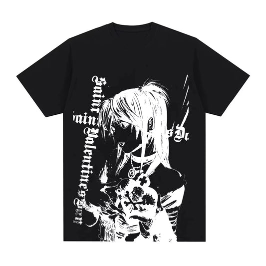 Death Note Misa Amane Vintage T-Shirt – Unisex Gothic Anime Streetwear Tee