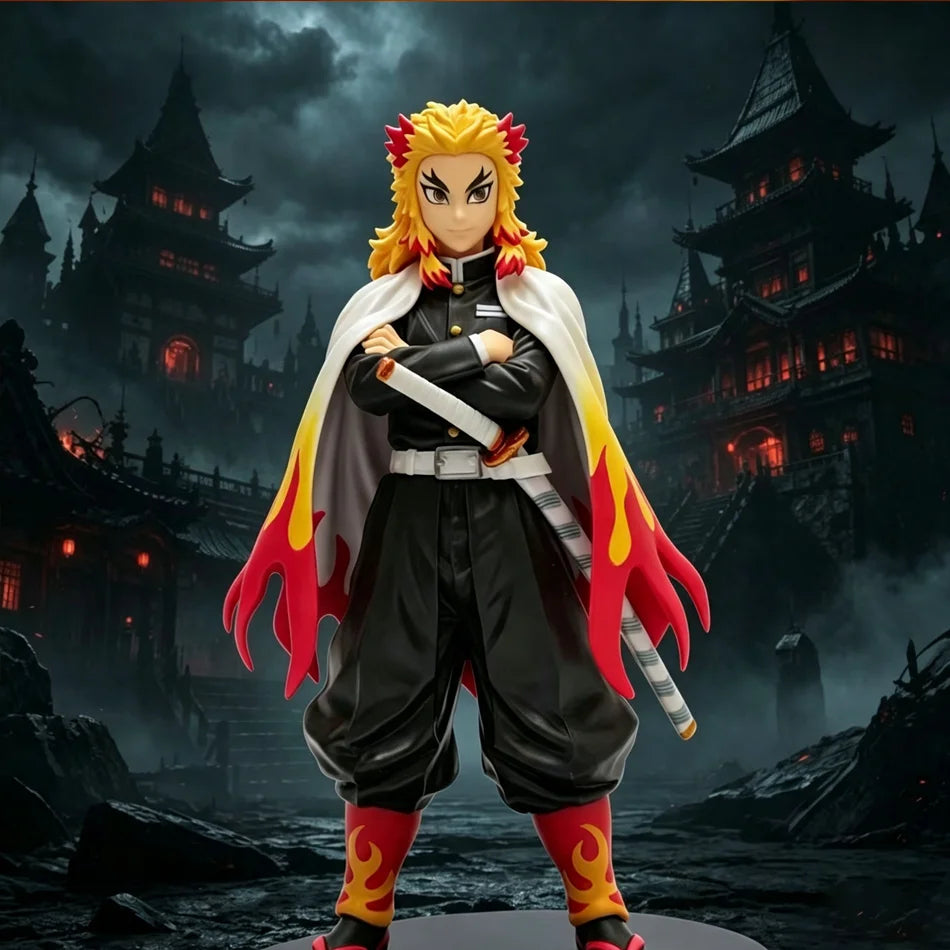 Demon Slayer Tanjiro Kamado & Mitsuri Kanroji Anime Figures – Kizuna Series Collectible Desk Display