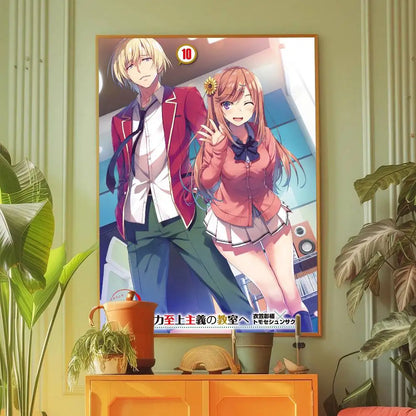 Classroom of the Elite Anime Wall Art – Self-Adhesive Poster Room Decoration