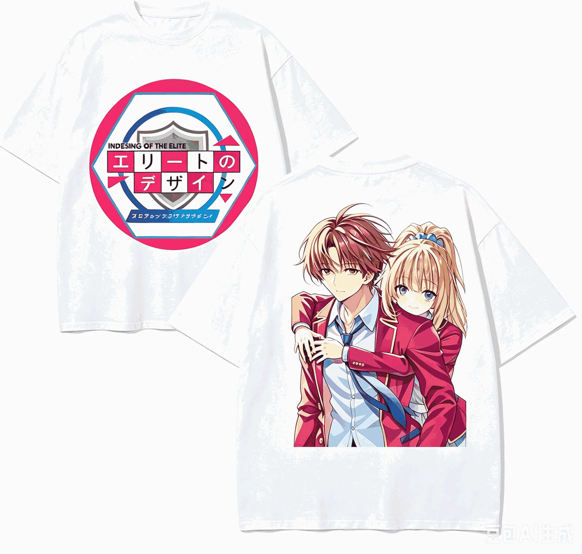 Classroom of the Elite Retro Oversized T-Shirt – Unisex Harajuku Anime Streetwear
