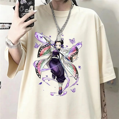 Demon Slayer Shinobu Kocho Anime T-Shirt – Unisex Y2K Harajuku Graphic Tee 2026