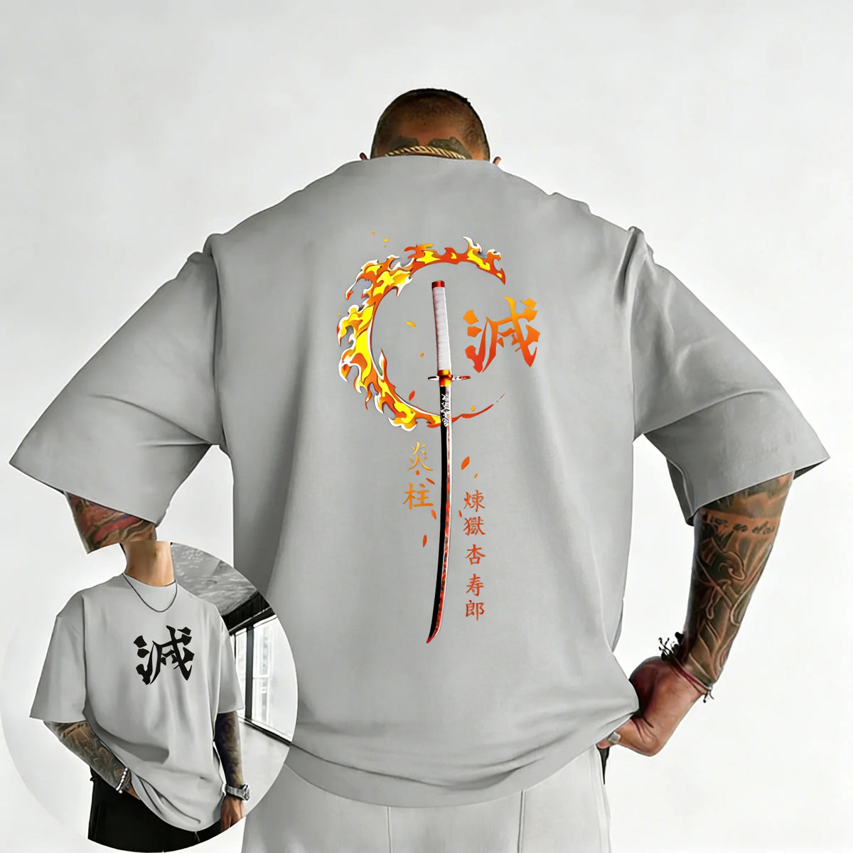 Demon Slayer Kyojuro Rengoku Anime T-Shirt – Unisex Y2K Streetwear Graphic Tee 2026