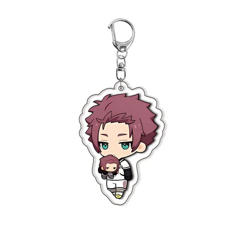 Blue Lock Anime Acrylic Keychain – Isagi, Bachira & Kunigami 6cm Character Pendant