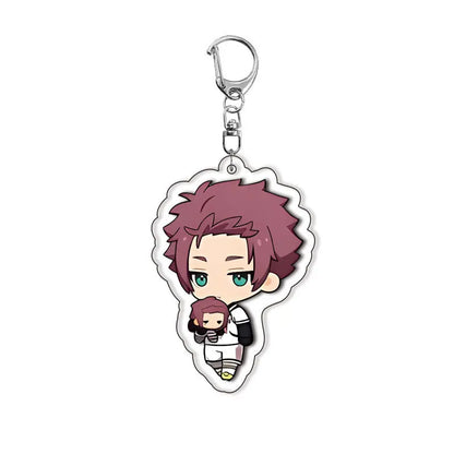 Blue Lock Anime Acrylic Keychain – Isagi, Bachira & Kunigami 6cm Character Pendant