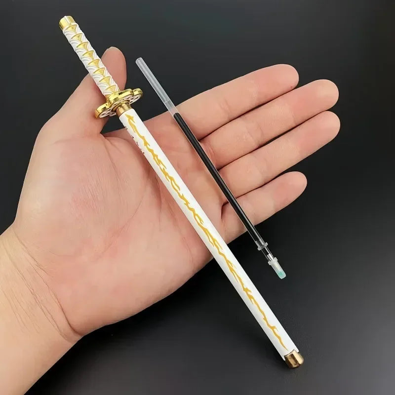Demon Slayer Sword Gel Pen – 17 Anime Character Styles, 0.5mm Black Ink Cosplay Stationery