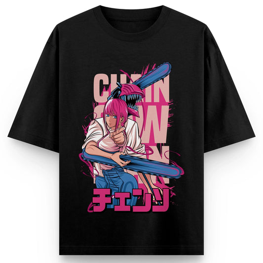 Chainsaw Man Kobeni Higashiyama Graphic T-Shirt – Unisex Cotton Anime Streetwear Tee