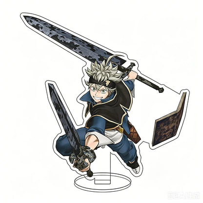 Black Clover Acrylic Stand Figure – 16CM Anime Display Stand | Asta, Yuno, Noelle & Yami