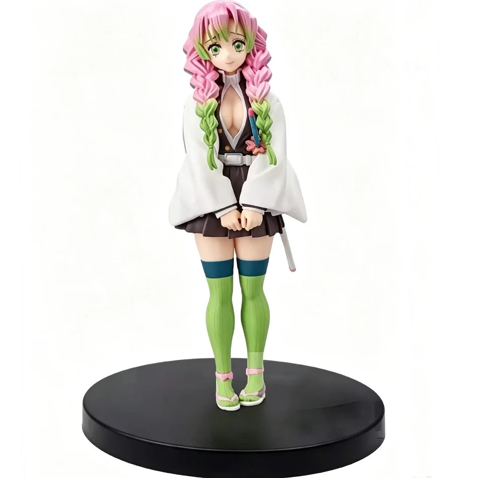 Demon Slayer Tanjiro Kamado & Mitsuri Kanroji Anime Figures – Kizuna Series Collectible Desk Display