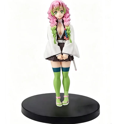 Demon Slayer Tanjiro Kamado & Mitsuri Kanroji Anime Figures – Kizuna Series Collectible Desk Display
