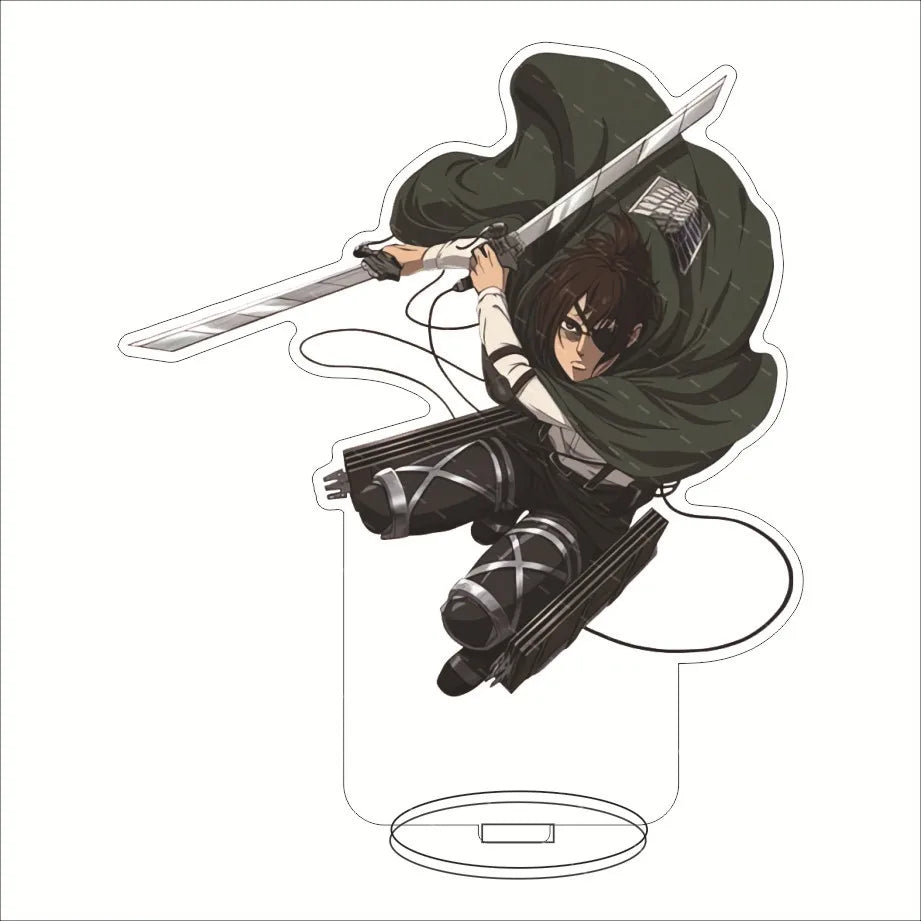 Attack on Titan Acrylic Stand Figure – 16CM Anime Display Stand | Eren, Mikasa, Armin & Conni