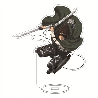 Attack on Titan Acrylic Stand Figure – 16CM Anime Display Stand | Eren, Mikasa, Armin & Conni