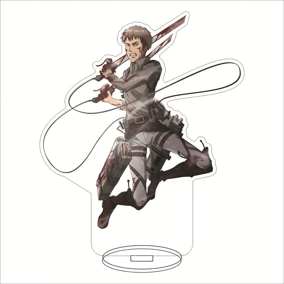Attack on Titan Acrylic Stand Figure – 16CM Anime Display Stand | Eren, Mikasa, Armin & Conni