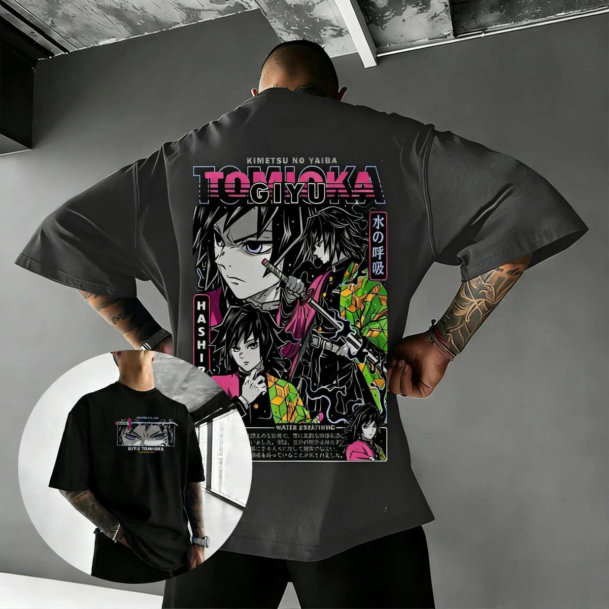 Demon Slayer Giyu Tomioka Anime Graphic T-Shirt – Unisex Summer Casual Tee 2026