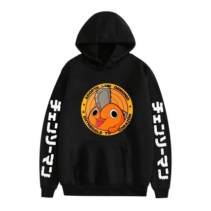 Chainsaw Man Pochita Hoodie – Unisex Harajuku Anime Streetwear Pullover