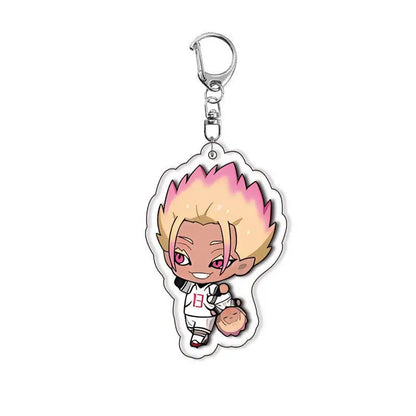 Blue Lock Anime Acrylic Keychain – Isagi, Bachira & Kunigami 6cm Character Pendant
