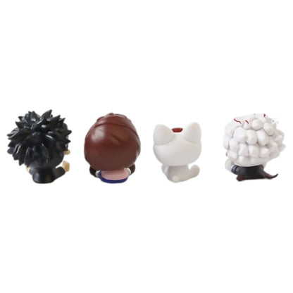 DAN DA DAN 4-Piece Anime Figure Set – Momo, Okarun & Turbo Granny PVC Collectibles